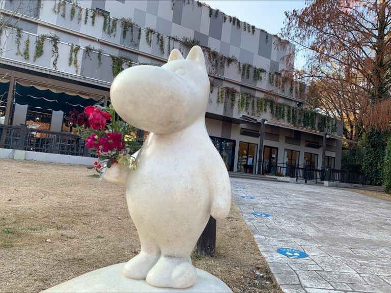 ムーミントロールのオブジェ