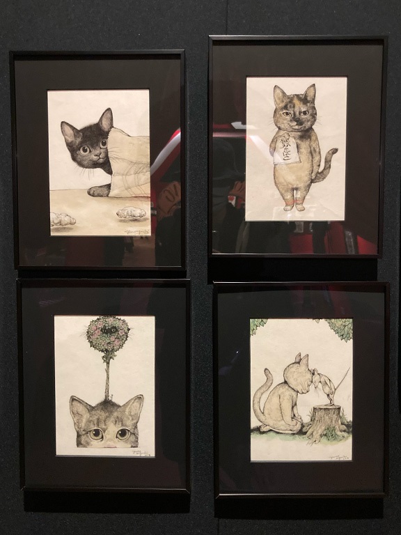 yuuko Hiraguchi 猫のアート作品 複製画 yuuko Hiraguchi 猫のアート作品 複製画 猫 絵