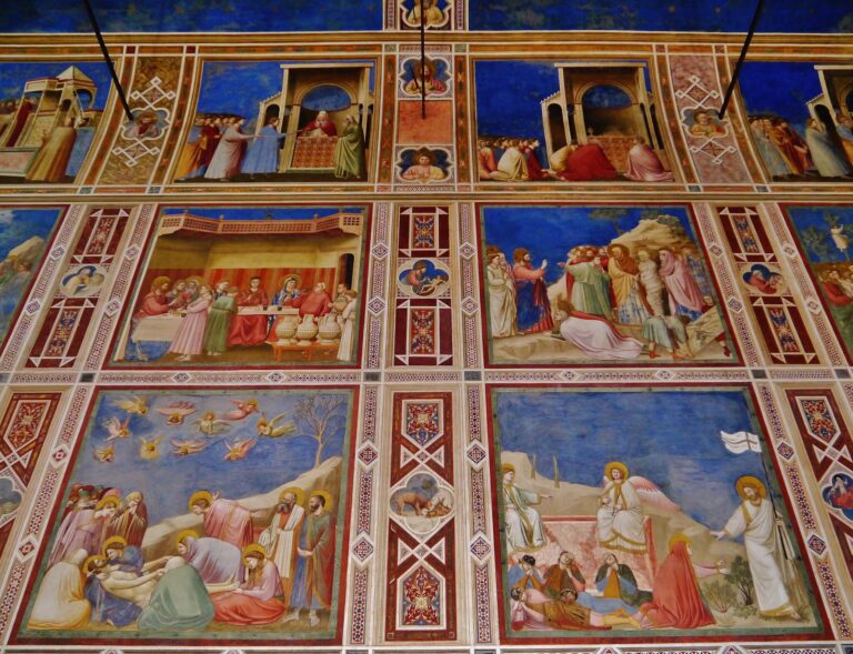 英語大型画集　イタリアのフレスコ画-ジョットの時代 1280-1400 ジョット（1267-1337）による「神殿におけるイエスの提示