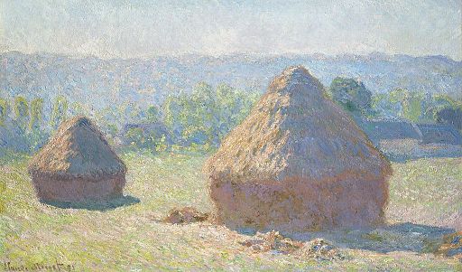 クロード・モネ - 夏の終わりの干草の山, Claude Monet - Haystacks, end of Summer - Google Art Project, Public domain, via Wikimedia Commons.