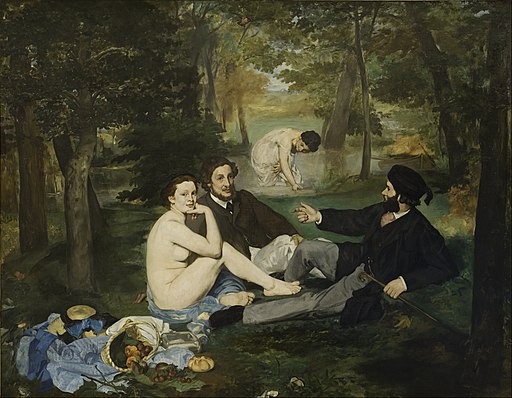 エドゥアール・マネ - 草上の昼食, Edouard Manet - Luncheon on the Grass - Google Art Project, Public domain, via Wikimedia Commons.