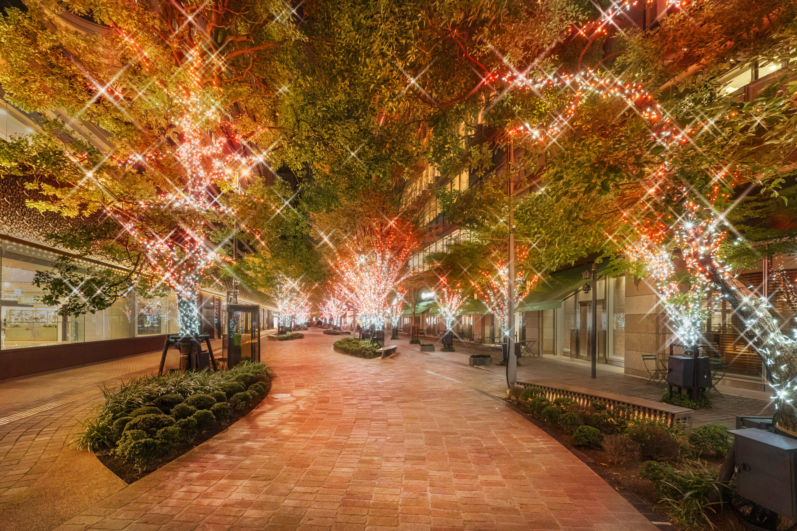 東京ミッドタウン日比谷に新たな光のアート空間が誕生！虹色に輝く