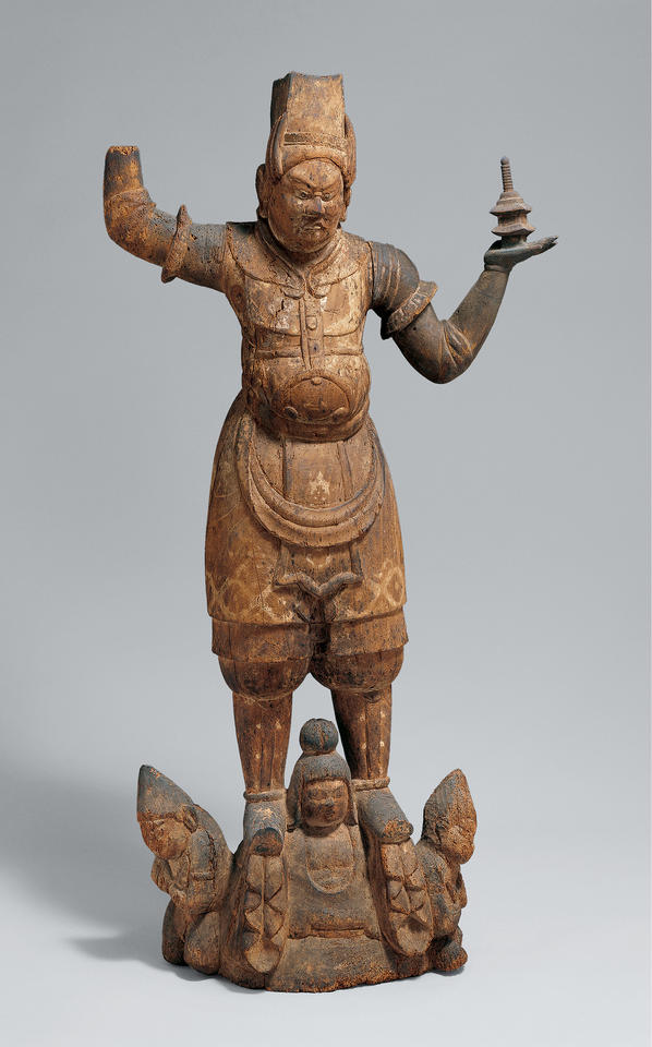 兜跋毘沙門天立像