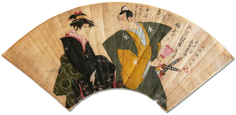 東洲斎写楽『四代目松本幸四郎の加古川本蔵と松本米三郎の小浪』1795ギリシア国立コルフ･アジア美術館