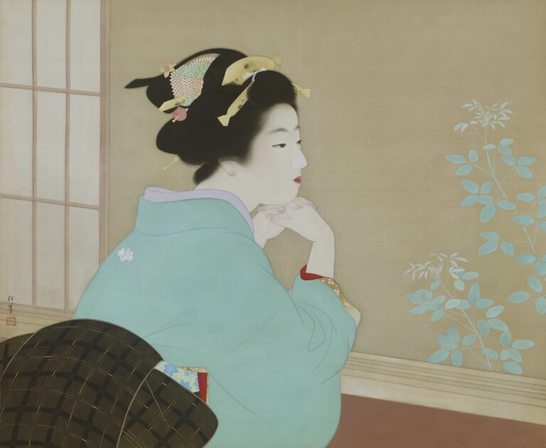上村松園《わか葉》1940年 名都美術館 【前期展示】