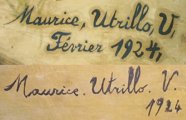 モーリス・ウトリロのサイン