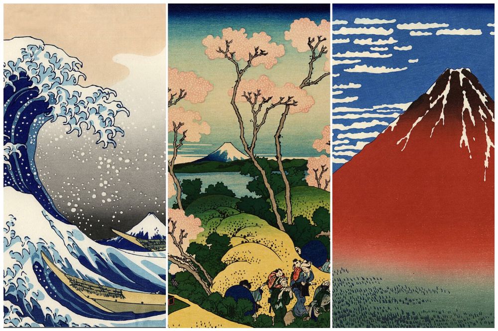 廃盤希少☆大判！富嶽三十六景 神奈川沖浪裏◇葛飾北斎 ステンドグラス