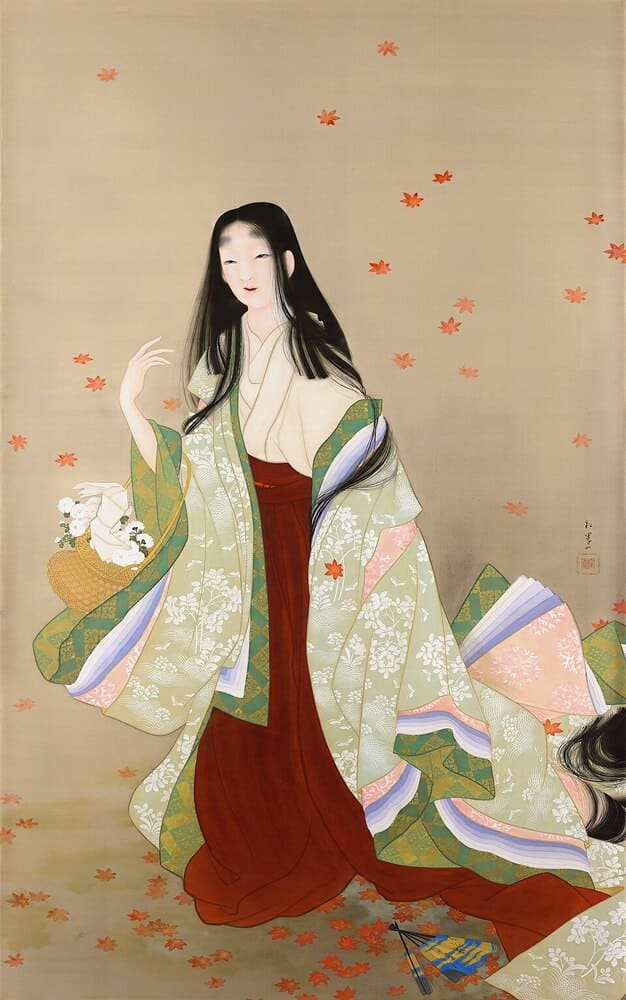 上村 松園の異色作《花がたみ》と《焔》、その真意とは？ | イロハニアート