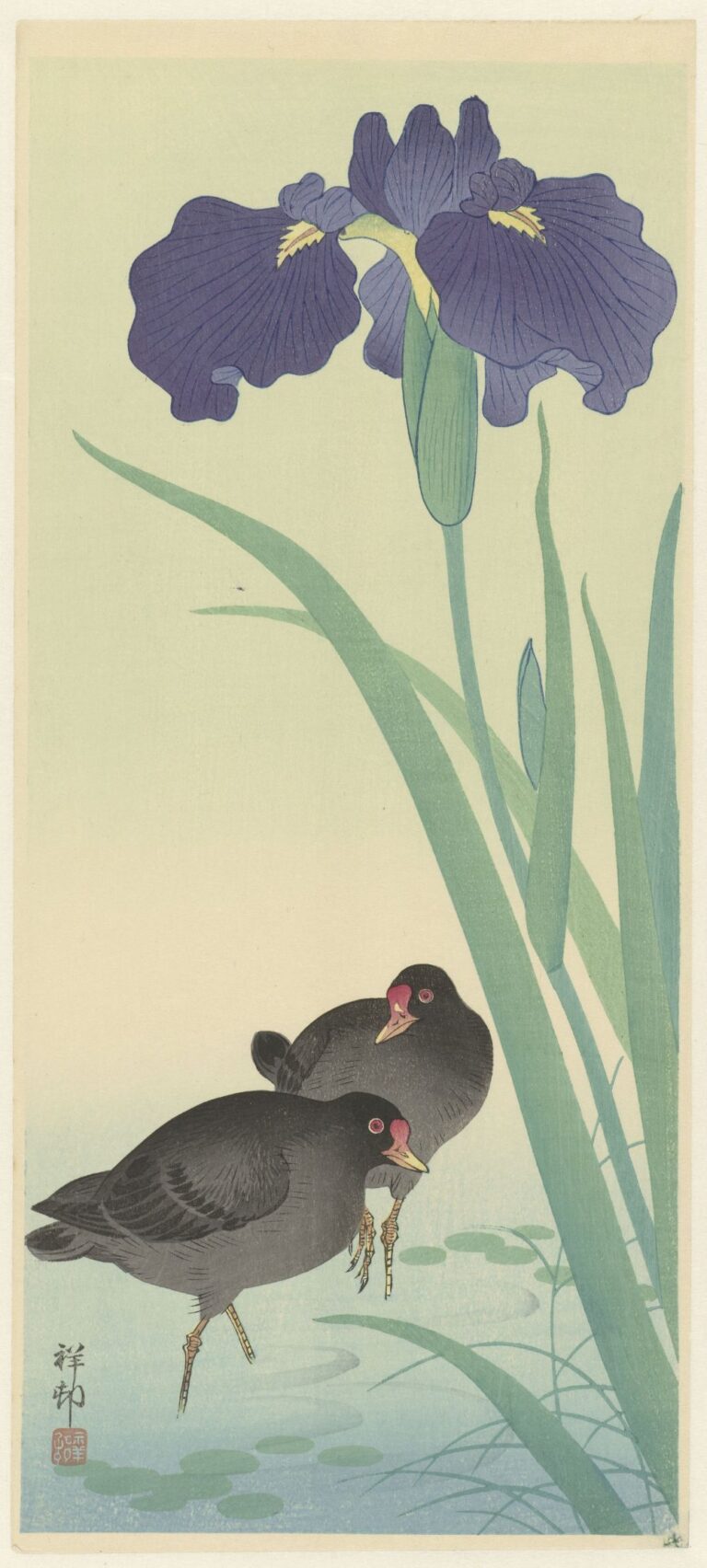 小原古邨「荒波に大鷲」木版画 小原古邨 | 東京美術