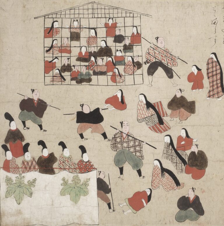 「築島物語絵巻」(部分)室町時代(16世紀)