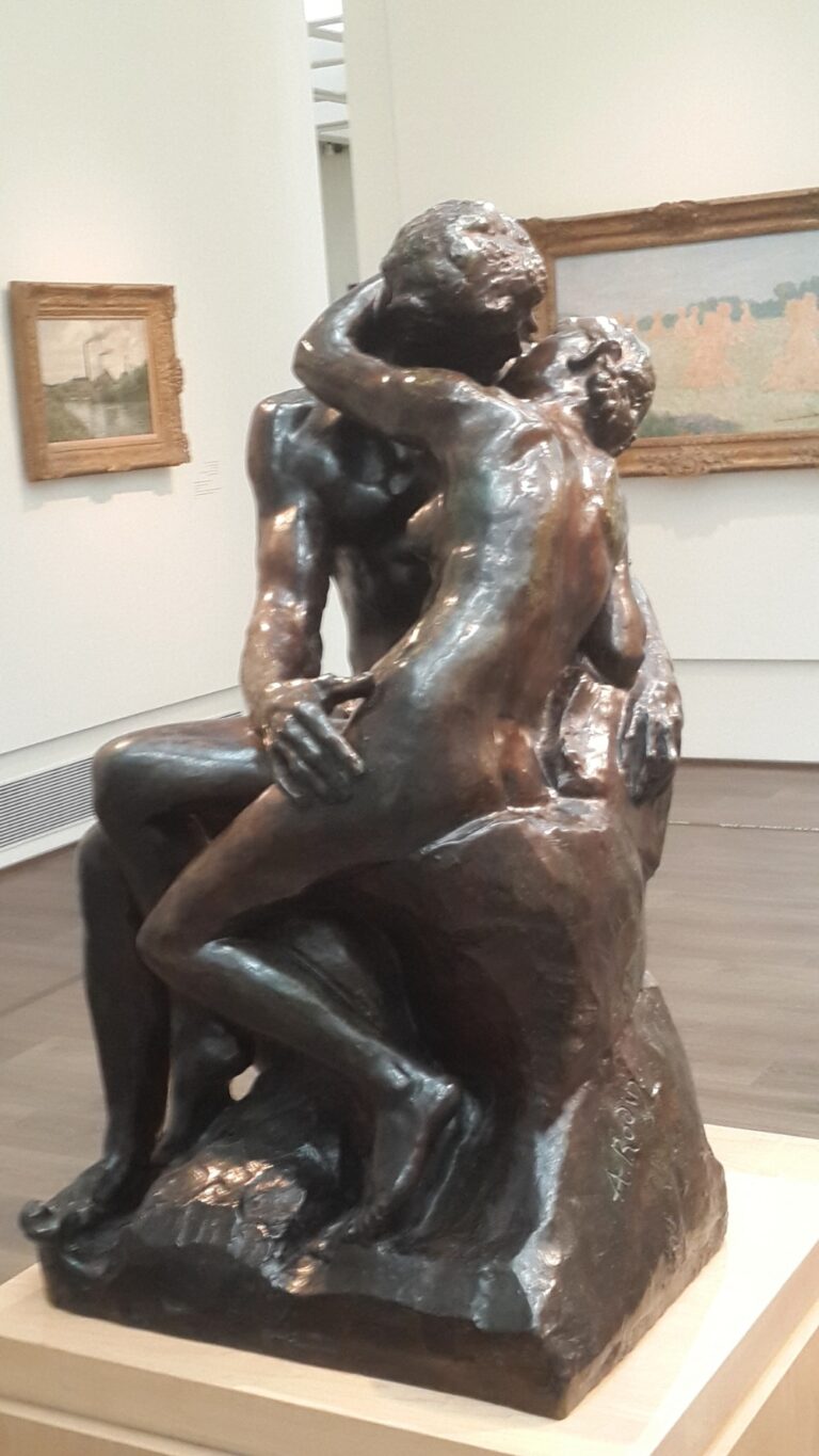 《The Kiss》 by Auguste Rodin at Israel Museum, Bronze