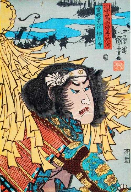歌川国芳『川中島戦』