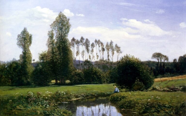 印象派 レオ·デグクレーナ 風景画 (1870-1941) アンティーク 印象派 レオ·デグクレーナ 風景画 (1870-1941) アンティーク