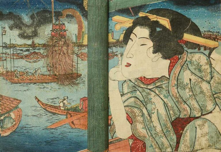 歌川国芳『華古与見』／色摺半紙本／天保6年(1835)／浦上蒼穹堂蔵