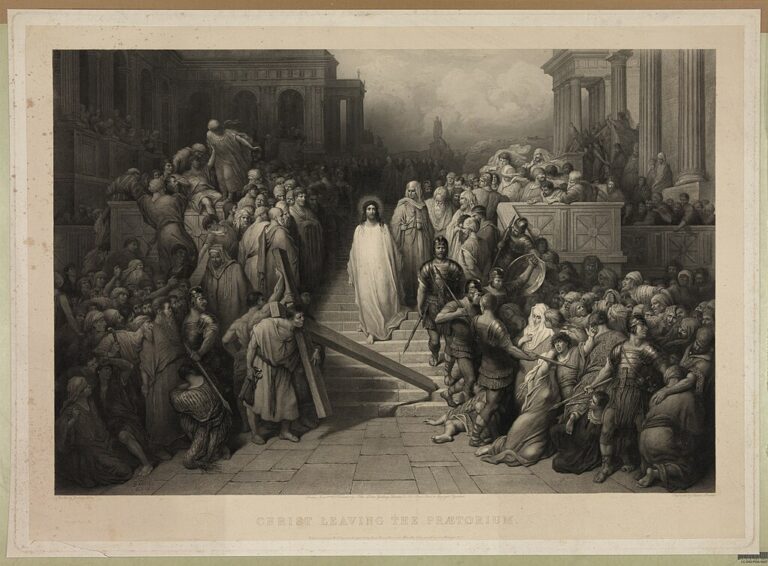 法廷から退場するキリスト