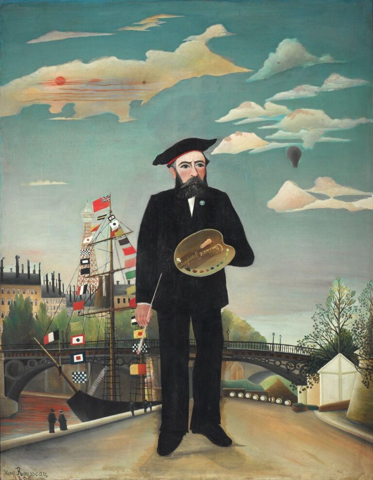 ①アンリ・ルソー『私自身：肖像＝風景（1890)』