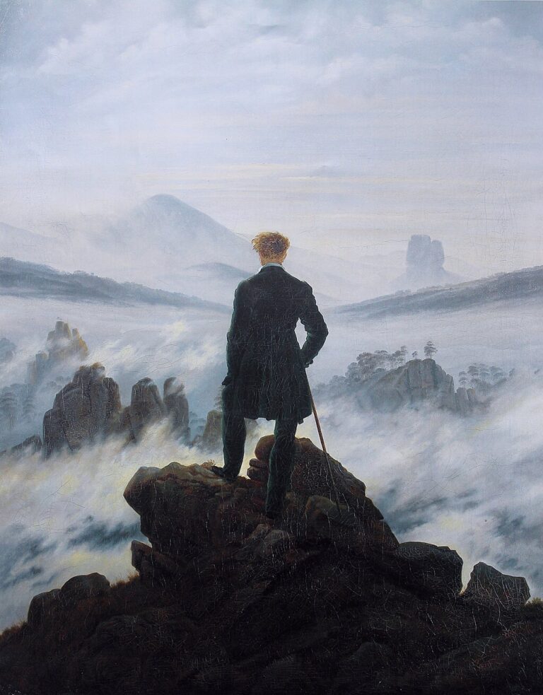 カスパー・ダーヴィト・フリードリヒ《雲海の上の旅人》(1818年)