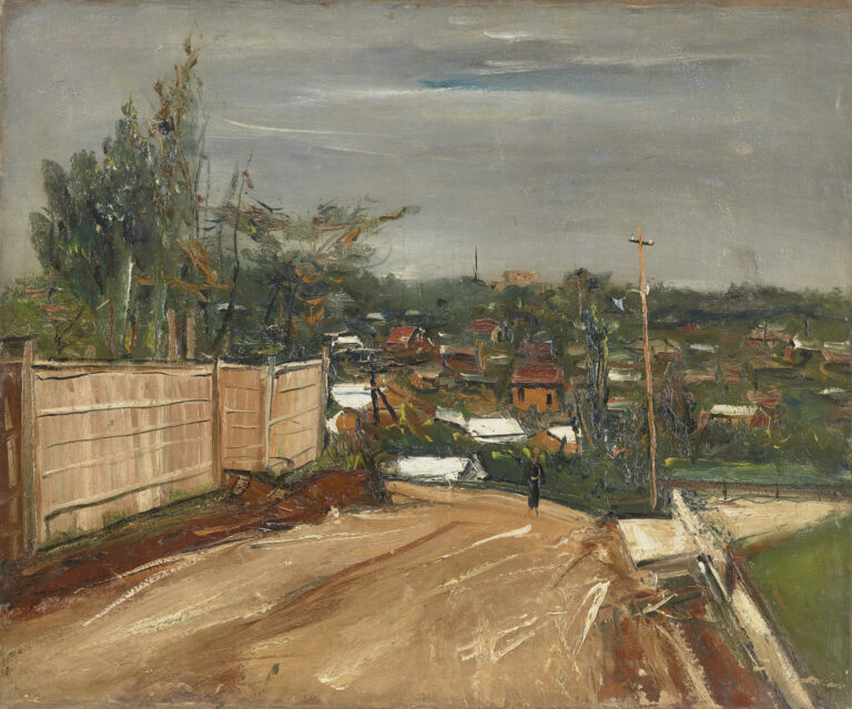 佐伯祐三《下落合風景》1926年 大阪中之島美術館蔵