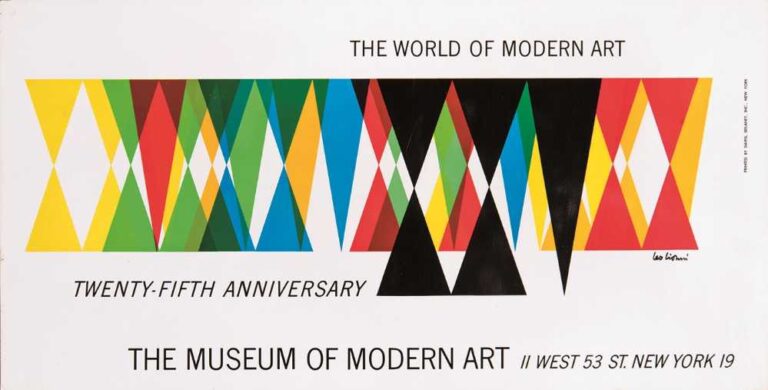 ニューヨーク近代美術館 開館25周年記念ポスター
