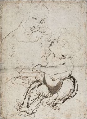 Madonna and Child with a Bowl of Fruit