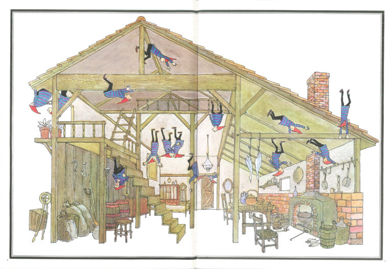 安野光雅 絵『ふしぎなえ』福音館書店（1971年）p.4, 5