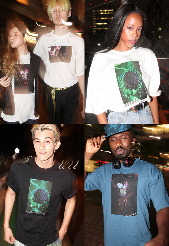 JUN Redとのコラボシリーズ。光の軌跡をデザインに落とし込んだ。