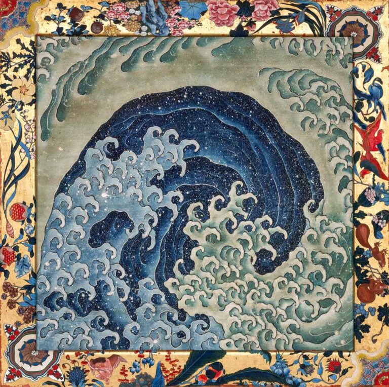 上町祭屋台天井絵「女浪」