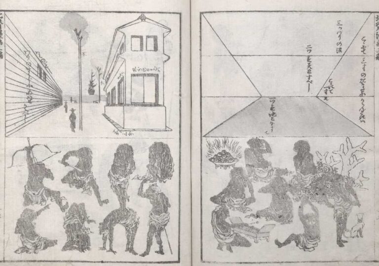 『北斎漫画』三編「三ツワリの法」