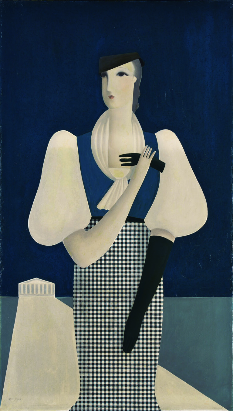 東郷青児《黒い手袋》　1933年