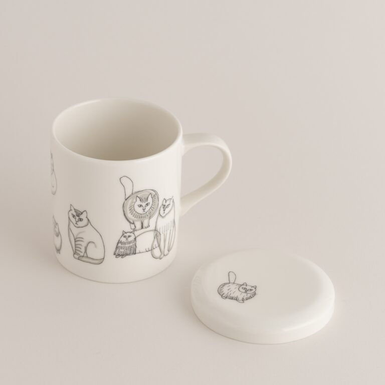 蓋つきマグカップ（Found Cats Series）｜￥3,850（税込）