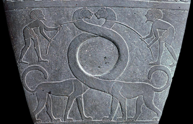 《ナルメルのパレット》表面、拡大図