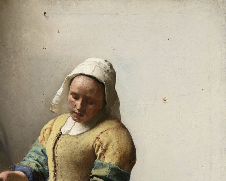 ヨハネス・フェルメール《牛乳を注ぐ女》（部分）