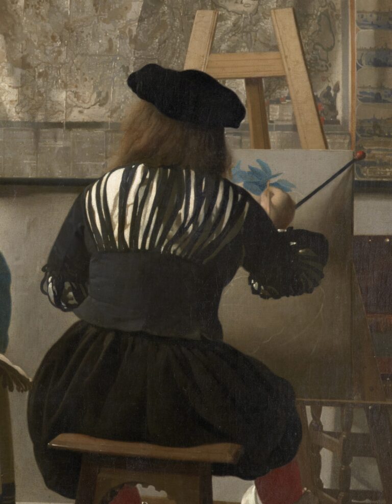 ヨハネス・フェルメール《絵画芸術》（部分）