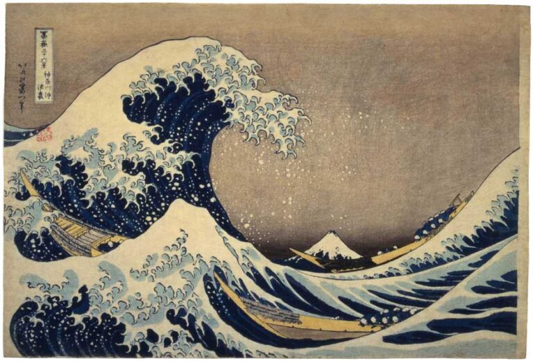 冨嶽三十六景 神奈川沖浪裏　葛飾北斎/画　天保2-4年(1831-33)頃