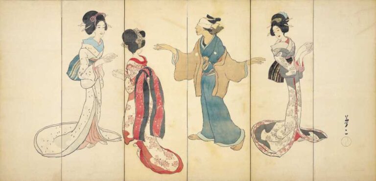 竹久夢二《一力》夢二郷土美術館蔵