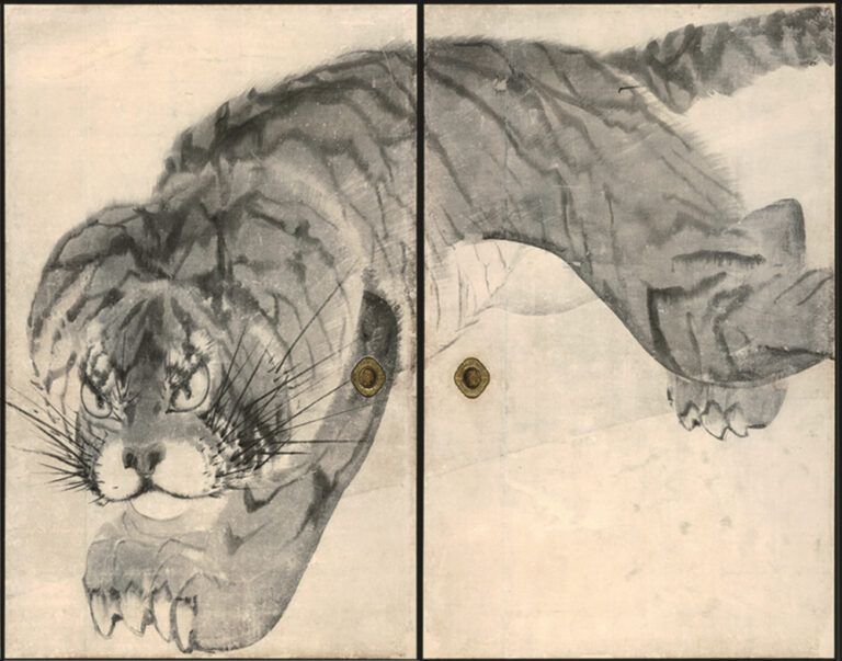 長沢蘆雪《虎図襖（部分）》無量寺・串本応挙芦雪館、重要文化財　後期展示