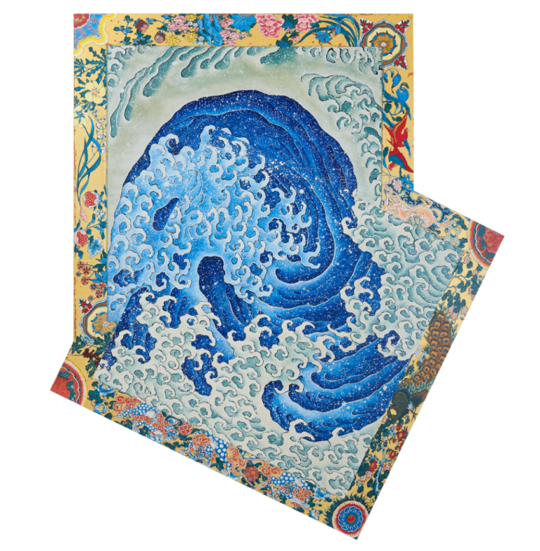 福⽥美蘭「怒濤図」