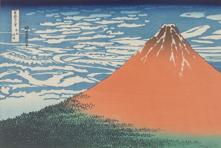 福田美蘭「冨嶽三十六景　凱風快晴」