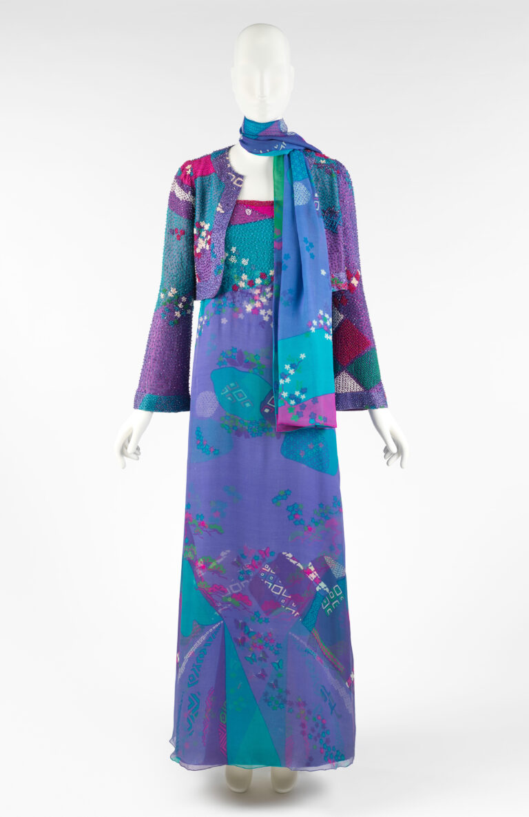 森英恵《イヴニングアンサンブル》1968年　ハナヱ・モリ　メトロポリタン美術館、ニューヨーク　1975年森英恵氏寄贈(1975. 86. 1a-c)©The Metropolitan Museum of Art. Image source: Art Resource, NY