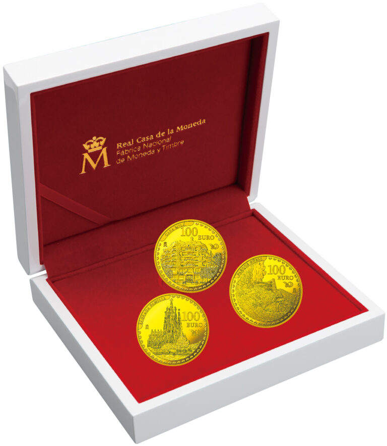 100ユーロ金貨 3種セット＜サグラダ・ファミリア＞＜グエル公園＞＜カサ・ミラ＞