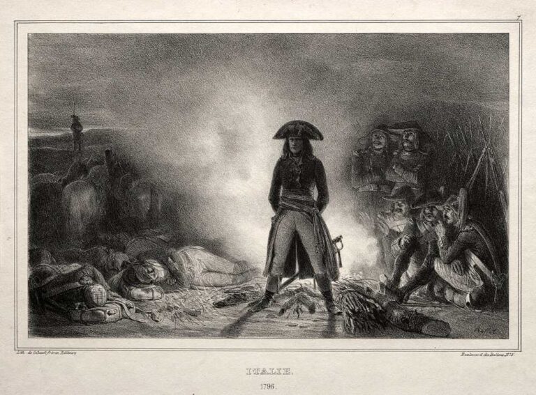 オーギュスト・ラフェ『イタリア、1796年、ナポレオン・ボナパルト』