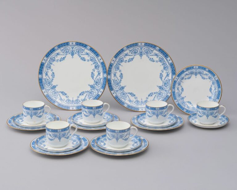 ウェッジウッド 花文ティーセット 1878-1891年