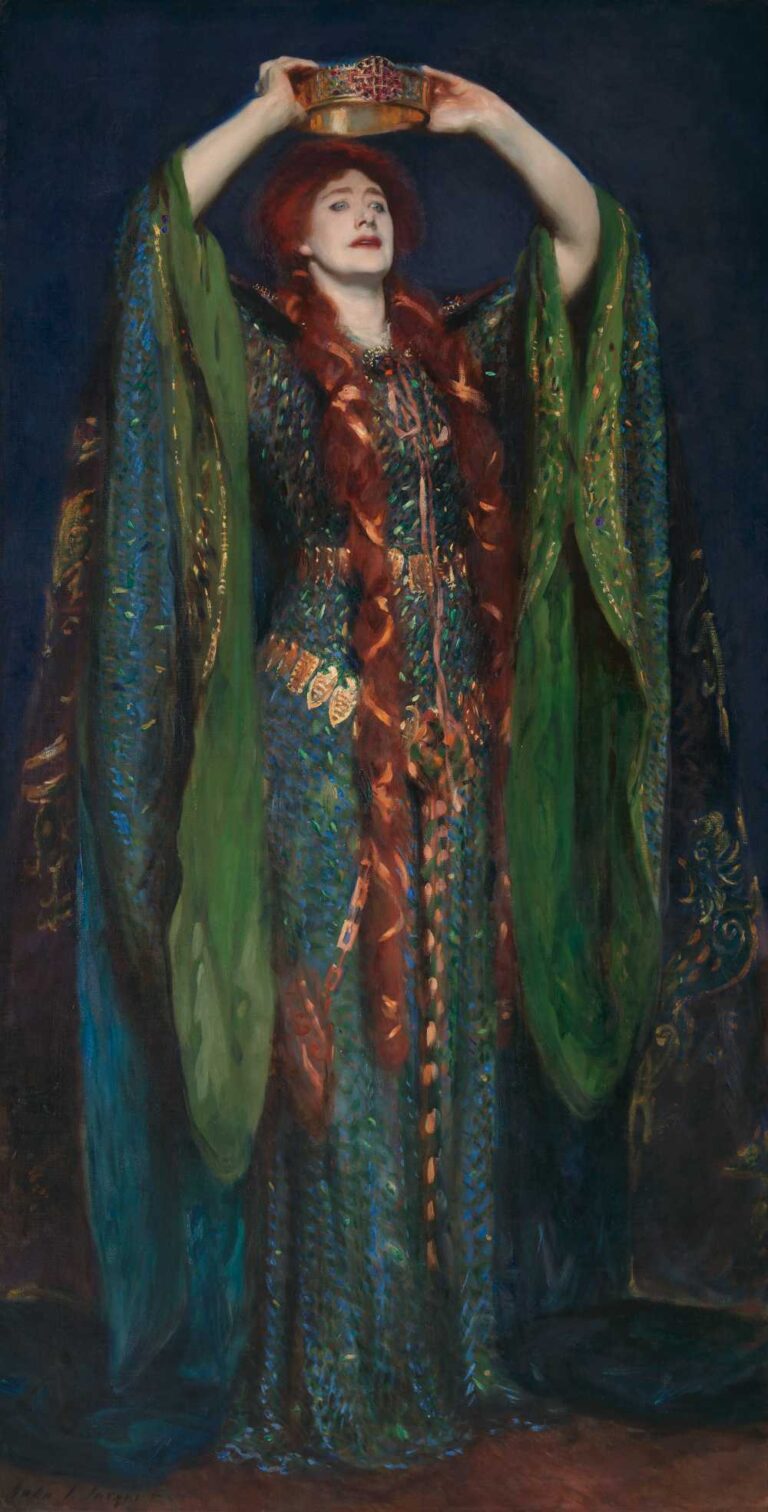 ジョン・シンガー・サージェント『マクベス夫人を演じるエレン・テリー』, Public domain, via Wikimedia Commons.