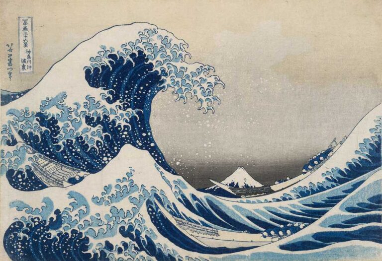 葛飾北斎《「冨嶽三十六景　神奈川沖浪裏」》