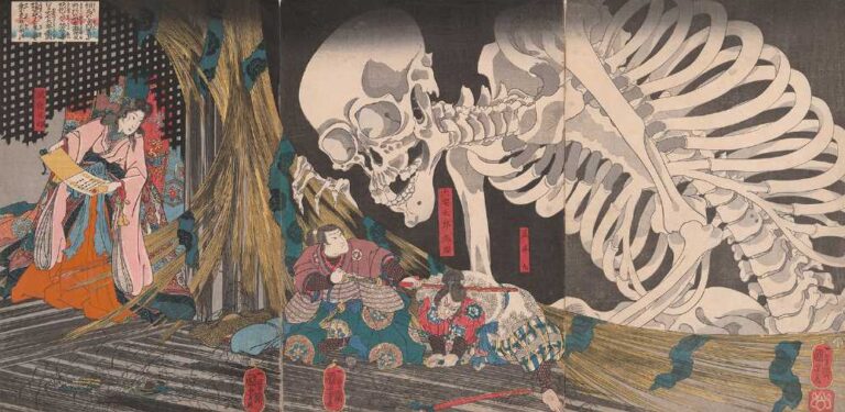 歌川国芳《相馬の古内裏》