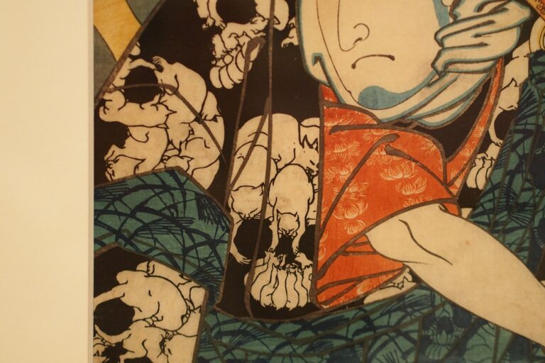 歌川国芳《国芳もやう正札附現金男 野晒悟助》（部分）弘化元-2年（1844-45）頃 個人蔵