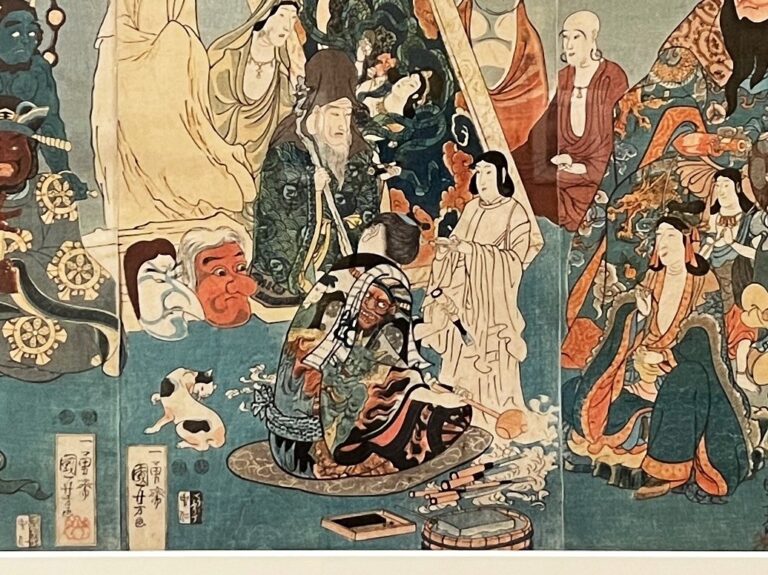 歌川国芳《名誉右に無敵左り甚五郎》（部分）嘉永初期（1848-50）頃 個人蔵