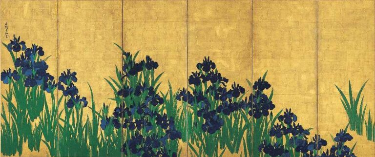 『燕子花図屏風』（尾形光琳）