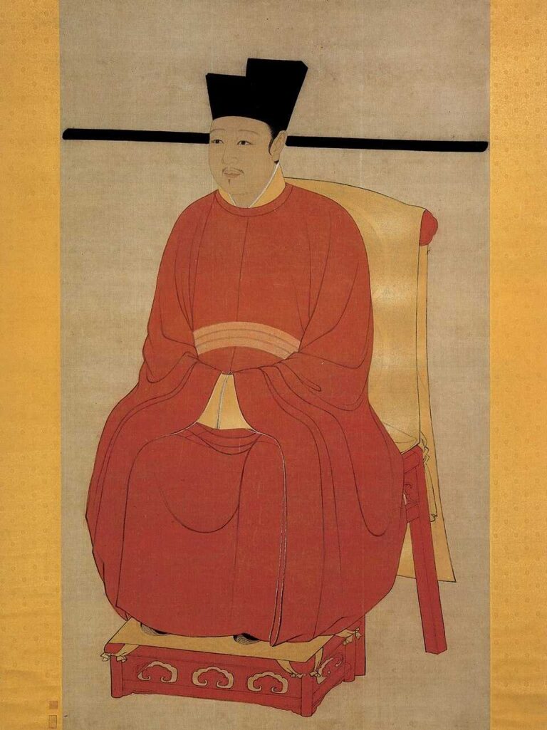 宋徽宗坐像